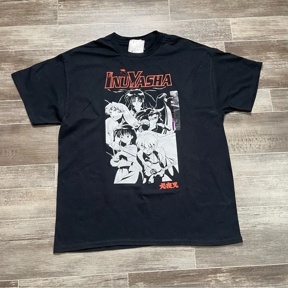 InuYasha Anime T Shirt 2009 Black White - Picture 3 of 8